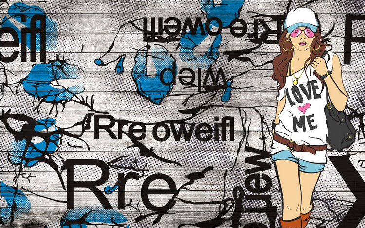 Modern Fashion Girl Wallpaper AJ Wallpaper