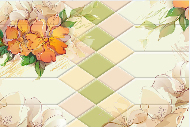 Orange Blossoms Graffiti Wallpaper AJ Wallpaper