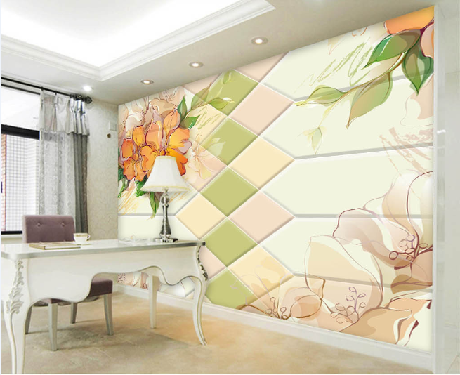 Orange Blossoms Graffiti Wallpaper AJ Wallpaper