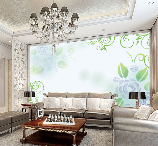 3D Rattan Flower 552 Wallpaper AJ Wallpaper