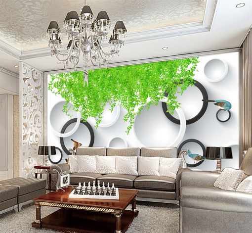 3D Magpie Leaves 544 Wallpaper AJ Wallpaper