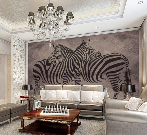 3D Hugging Zebra 532 Wallpaper AJ Wallpaper