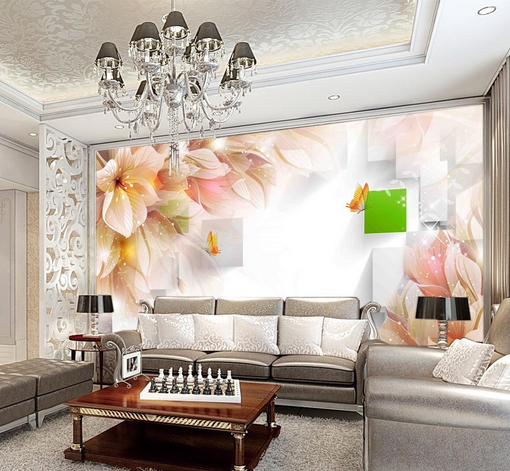 3D Flower Branch 517 Wallpaper AJ Wallpaper