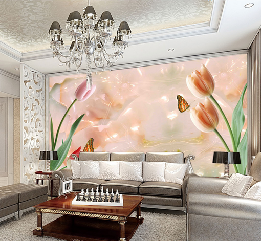 3D Jade Butterfly 496 Wallpaper AJ Wallpaper