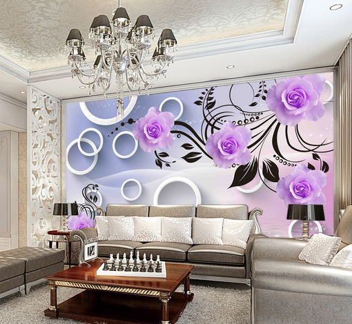 3D Circle Rose 458 Wallpaper AJ Wallpaper