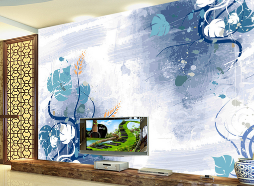 3D Leaves Fluttering 410 Wallpaper AJ Wallpaper