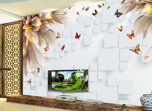 3D Petite Flowers 408 Wallpaper AJ Wallpaper