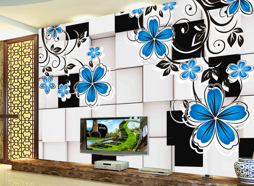 3D Flower Line 382 Wallpaper AJ Wallpaper