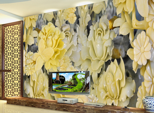 3D Topaz Flower 355 Wallpaper AJ Wallpaper