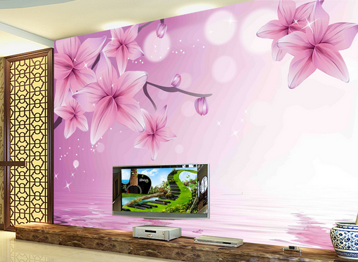 3D Flowers Fall 350 Wallpaper AJ Wallpaper