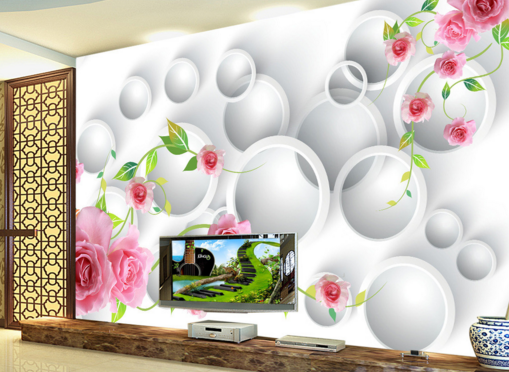 3D Decorative Flower 278 Wallpaper AJ Wallpaper