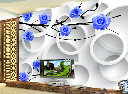 3D Rose Circle 276 Wallpaper AJ Wallpaper