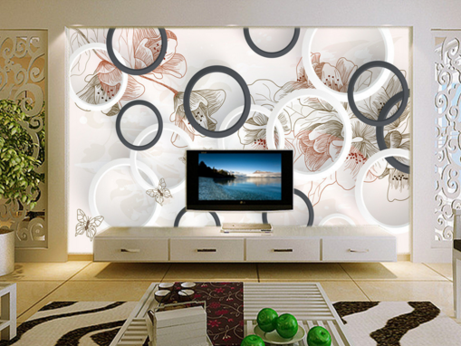 3D Circle Flower 214 Wallpaper AJ Wallpaper