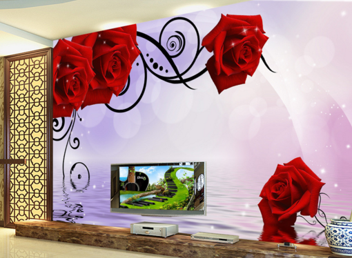 3D Big Rose 161 Wallpaper AJ Wallpaper