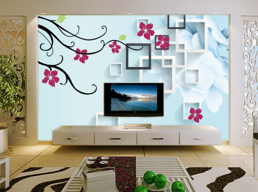 3D Rattan Flower 136 Wallpaper AJ Wallpaper