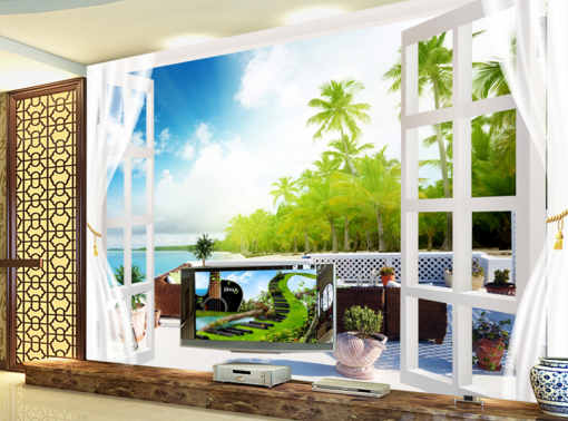 3D Coconut Grove 129 Wallpaper AJ Wallpaper