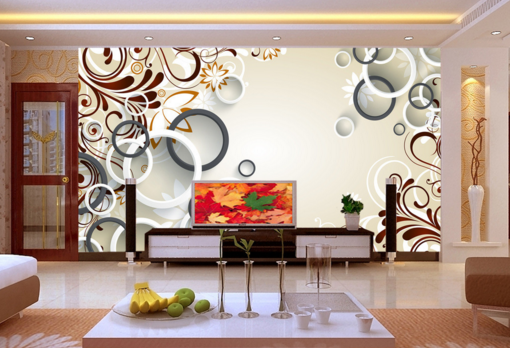 3D Overlapping Circle 119 Wallpaper AJ Wallpaper