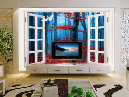 3D Pigeon Leaves 118 Wallpaper AJ Wallpaper