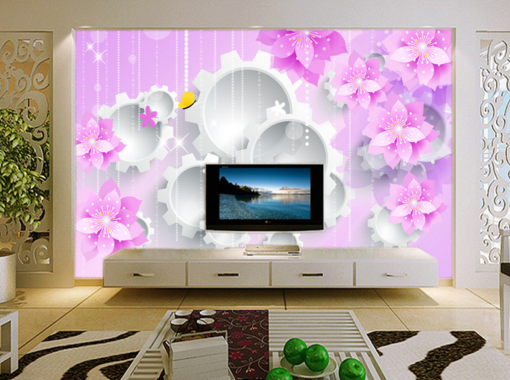 3D Gear Flower 108 Wallpaper AJ Wallpaper