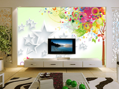 3D Pentagram Tree 098 Wallpaper AJ Wallpaper