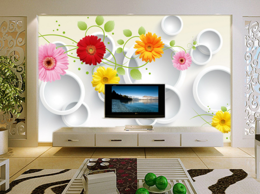 3D Color Chrysanthemum 089 Wallpaper AJ Wallpaper