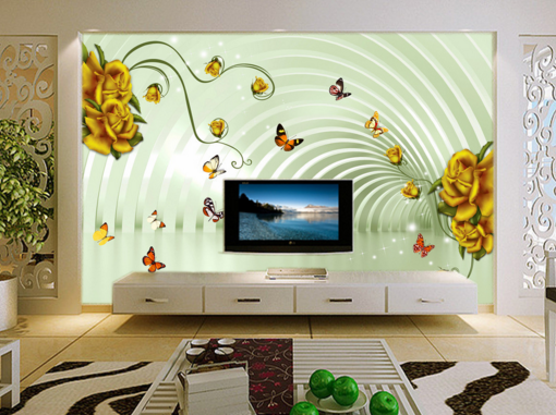 3D Shiny Rose 084 Wallpaper AJ Wallpaper