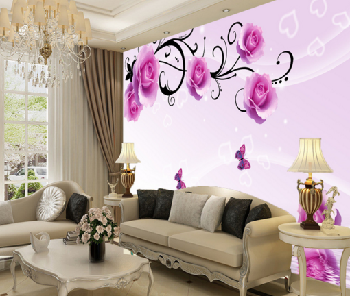 3D Butterfly Love 086 Wallpaper AJ Wallpaper