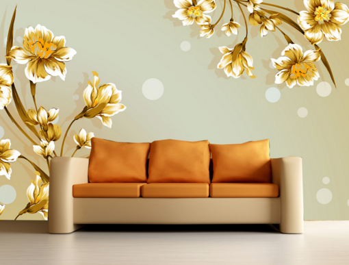 3D Blooming Flowers 081 Wallpaper AJ Wallpaper