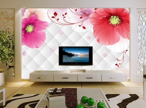 3D Big Flower 042 Wallpaper AJ Wallpaper