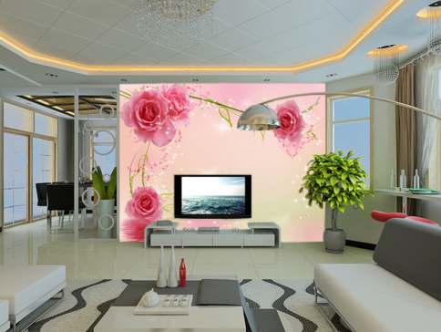 3D Red Bottom Stars 031 Wallpaper AJ Wallpaper