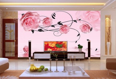 3D Red Background 030 Wallpaper AJ Wallpaper