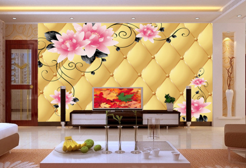 3D Black Leaf 018 Wallpaper AJ Wallpaper