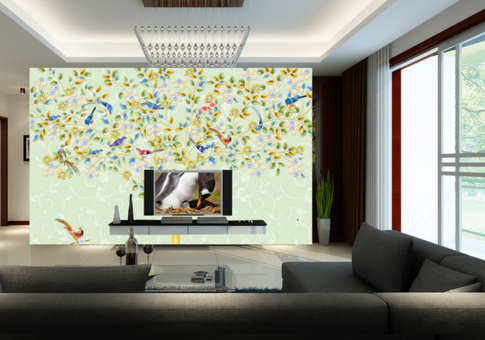 3D Bird Rest 010 Wallpaper AJ Wallpaper