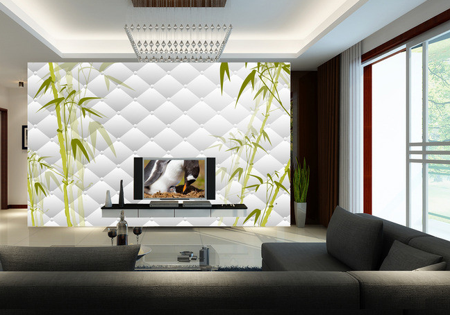 3D Bamboo Painting 008 Wallpaper AJ Wallpaper