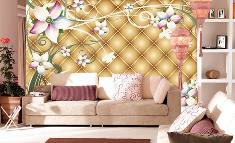 3D Gold Bottom 006 Wallpaper AJ Wallpaper