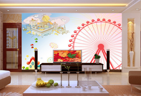 3D Ferris Wheel 795 Wallpaper AJ Wallpaper