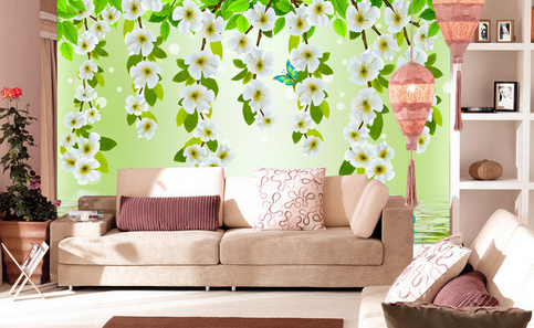 3D Rattan Blossoms 798 Wallpaper AJ Wallpaper