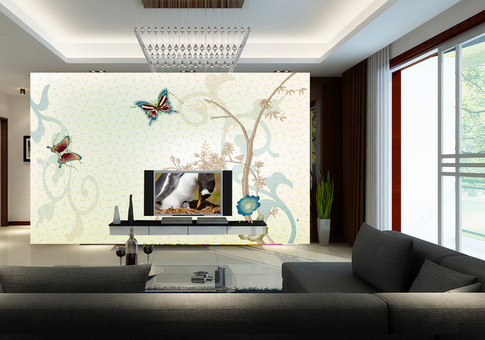 3D Butterfly Tree 786 Wallpaper AJ Wallpaper