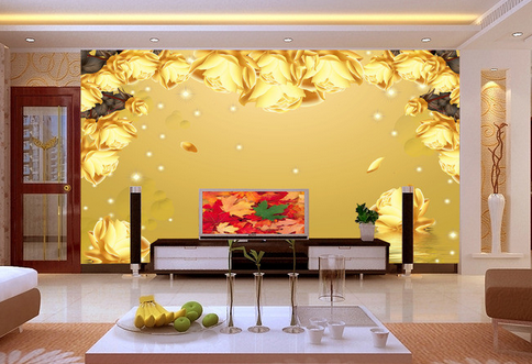 3D Flower Edge 762 Wallpaper AJ Wallpaper