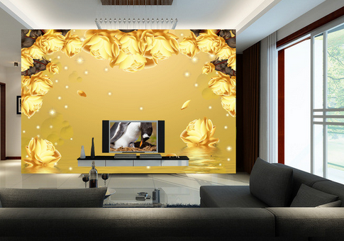 3D Flower Edge 762 Wallpaper AJ Wallpaper