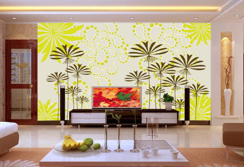 3D Dotted Tree 757 Wallpaper AJ Wallpaper