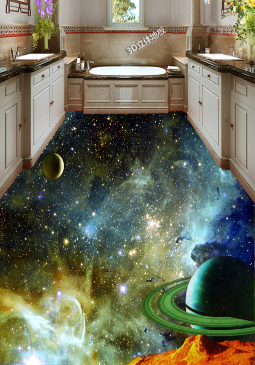 3D Beautiful Starry Sky 025 Floor Mural Wallpaper AJ Wallpaper 2