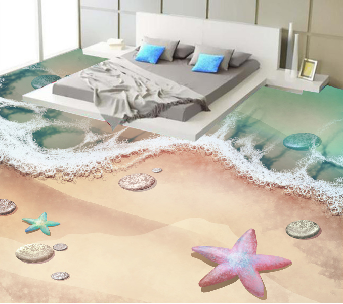 3D Beautiful Starfish 012 Floor Mural Wallpaper AJ Wallpaper 2