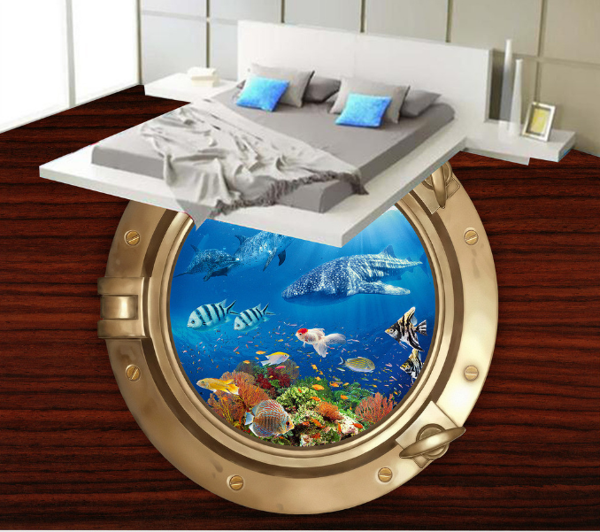 3D The Underwater World 003 Floor Mural Wallpaper AJ Wallpaper 2