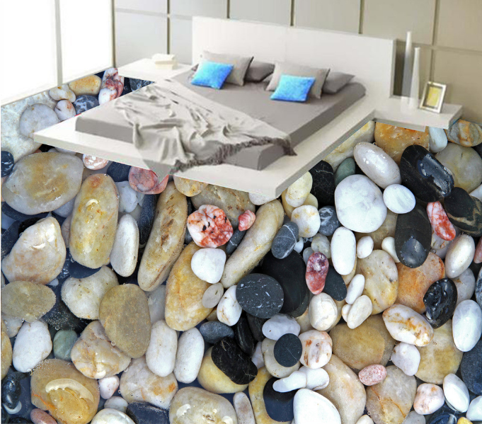 3D Seabed Stone 211 Floor Mural Wallpaper AJ Wallpaper 2