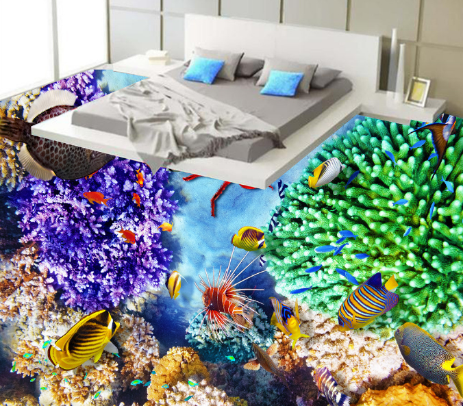 3D Submarine Coral 197 Floor Mural Wallpaper AJ Wallpaper 2