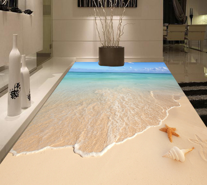 3D Calm Sea 179 Floor Mural Wallpaper AJ Wallpaper 2