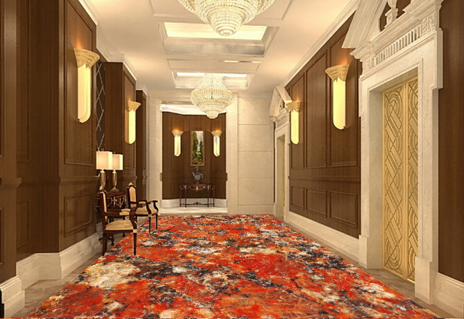 3D Red Floor 173 Floor Mural Wallpaper AJ Wallpaper 2