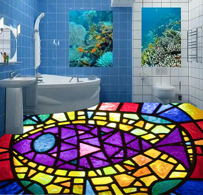 3D Bright Pattern 168 Floor Mural Wallpaper AJ Wallpaper 2