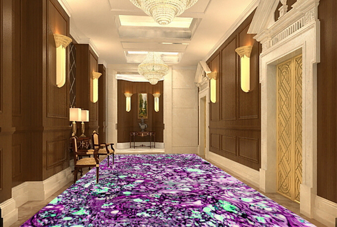 3D Purple Watercolorl 163 Floor Mural Wallpaper AJ Wallpaper 2
